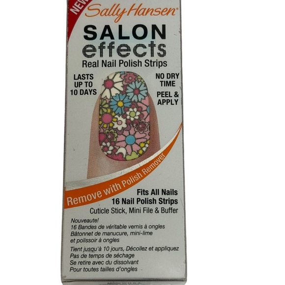 Sally Hansen Salon Effects Real Nail Polish Strips Flower & Claire’s Blue Ring - Picture 5 of 9